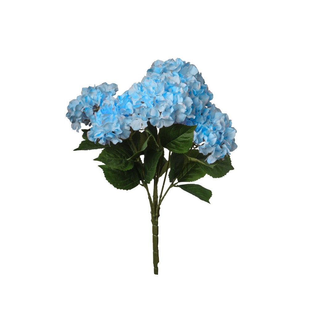 Ortensia bouquet h 60cm Blue