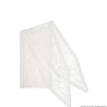 Nastro in pizzo 75mm 1.3mt fantasia foglie Bianco