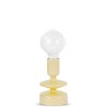 Lampada vetro con scatola h24cm Gialla