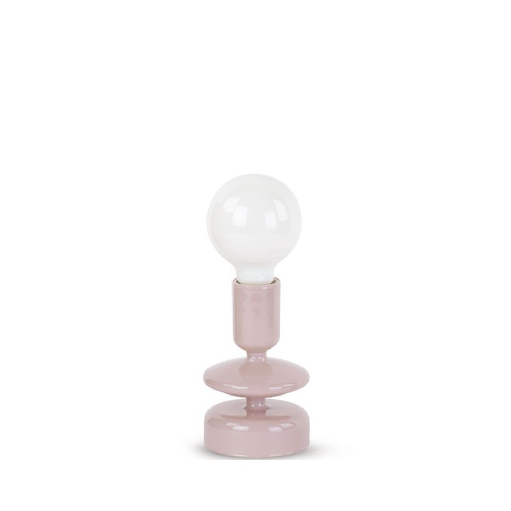Lampada vetro con scatola h24cm Malva
