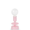 Lampada vetro con scatola h24cm Rosa