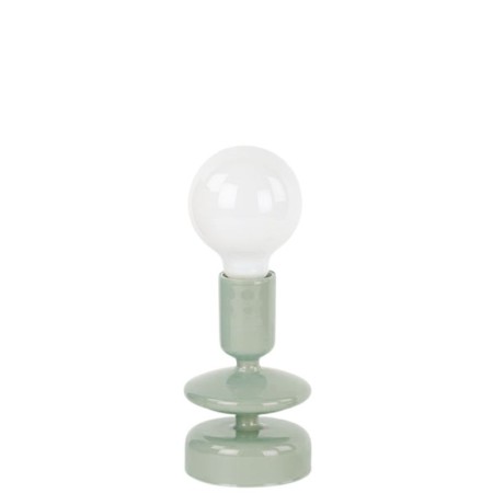 Lampada vetro con scatola h24cm Verde
