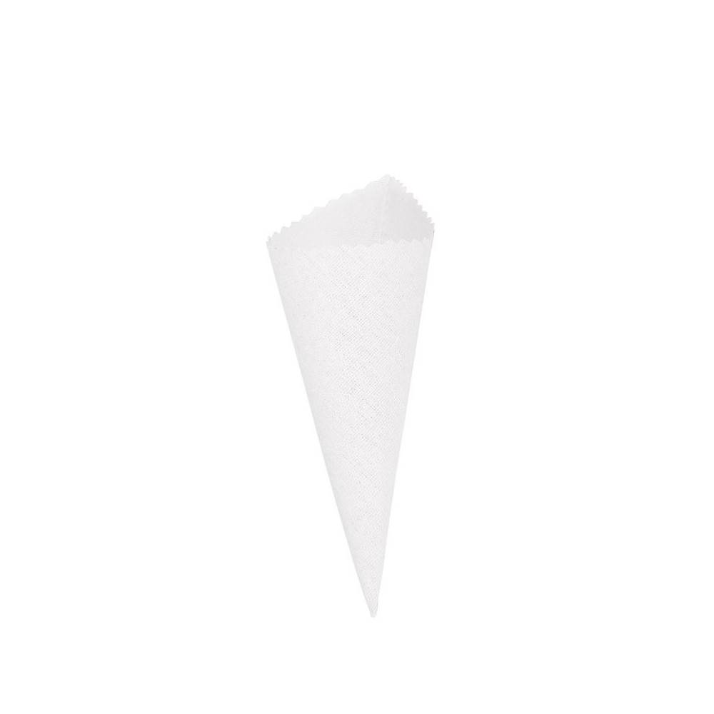 Cono portariso in cotone 10pz. dm6 h18cm Bianco