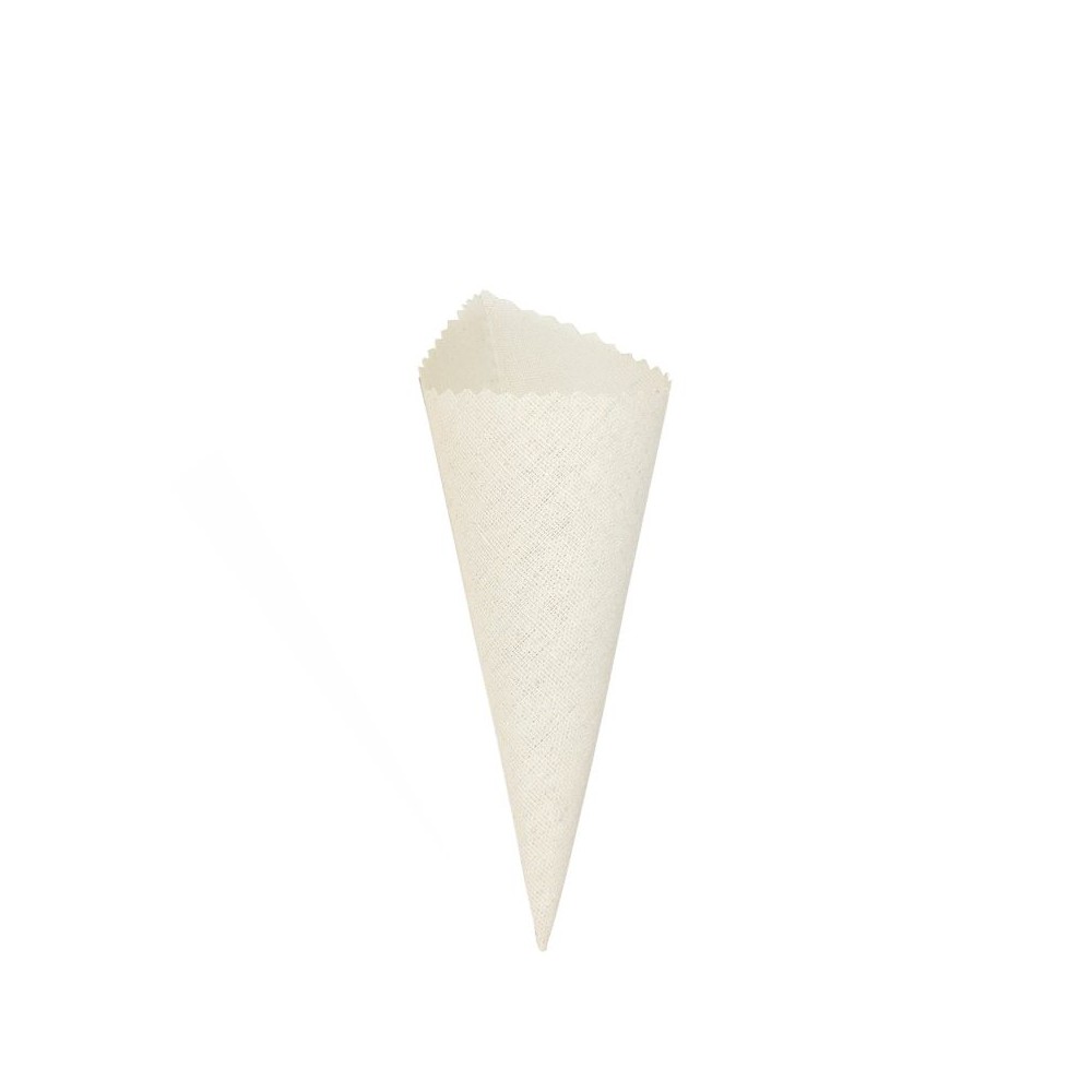 Cono portariso in cotone 10pz. dm6 h18cm Crema