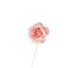Fiore per bomboniera "Rosa taffetà" 6pz. Cipria