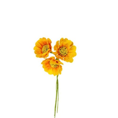 Fiore per bomboniera "Girasole" 6pz. Bianco