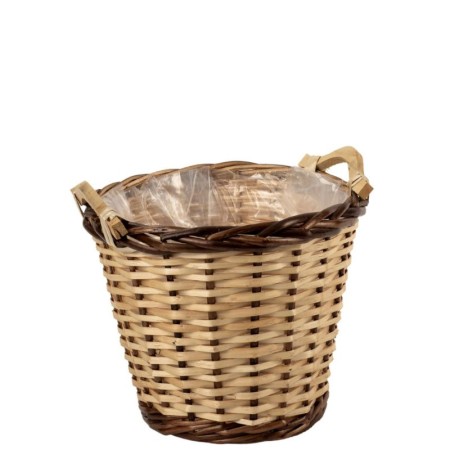 Cesto in vimini dm28 h24cm Light Brown