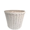 Cesto Bordo Treccia dm25 h22cm White