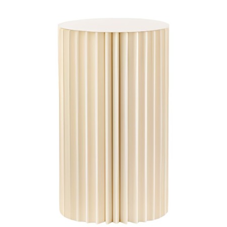 Colonna plissettata in carta con vassoio dm55 h100cm Avorio