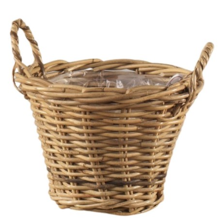 Cesto tondo in Rattan dm44 h36cm Naturale