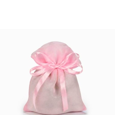 Sacchetto organza 10cm h13cm Rosa