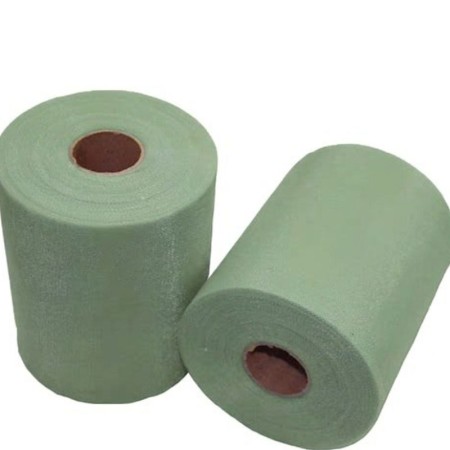 Tulle in rotolo h12,5cm 100mt Verde salvia