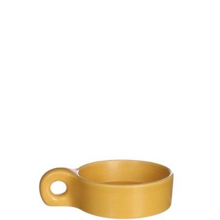 Candeliere Chubby dm 13.5 h3.3 cm Mustard
